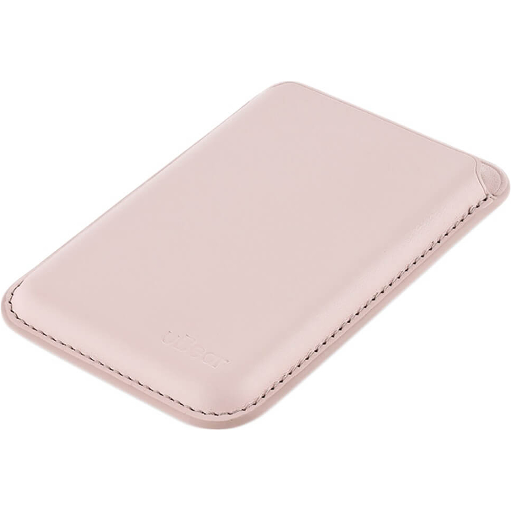 Чехол защитный uBear Shell Case, кардхолдер, эко-кожа, светло-розовый